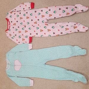 Set of 2 Fleece footies